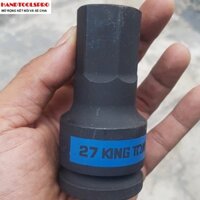 27mm Đầu tuýp đen 3/4 inch bit lục giác Kingtony 601527