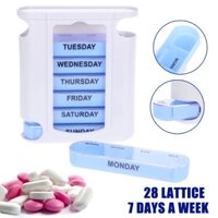 28 Khe cắm 7 ngày Hộp đựng thuốc hàng tuần Hộp đựng thuốc Hộp phân loại
