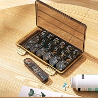 28 Lưới Nhựa Đa Năng Bảo Vệ Thuốc Hộp Bảo Quản Hộ Gia Đình Để Bàn Trang Sức Đồ Lặt Vặt Bảo Quản Hộp Tổ Chức