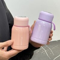 280ml Thời Trang Mini Inox 316 Bình Giữ Nhiệt Có Dây Silicon Di Động Dễ Thương Bỏ Túi Cà Phê Trà Nhiệt Bình Nước Du Lịch Tumbler