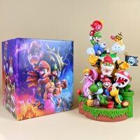 28cm Siêu Mario Bros. Phim Mario Đào Luigi Nơ Koopa Troopa Yoshi Toad Lakitu Piranha Thực Vật PVC Nhân Vật Hành Động Mô Hình Máy Tính Để Bàn Cảnh Đồ Chơi Búp Bê