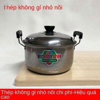 ☊28Unồi nấu phở inox nhỏ bếp từ đa năng nước sôi gia dụng điện