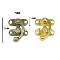 29 * 33MM có khóa Hợp kim kẽm Khóa sừng Móc khóa cổ Hộp gỗ Hộp quà tặng Khóa hợp kim cố định #XK12#