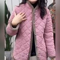 2961 Người Bộ Sưu Tập Mẹ Có Đệm Áo Khoác Trung Niên Người Cao Tuổi Mùa Đông Lông Cừu Lót Dày Đệm Áo Khoác Trung Quốc Ấm Áp 25.2.19