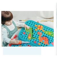 [298 chi tiết]Bộ đồ chơi kỹ sư lắp ráp - đồ chơi vặn ốc vít, máy khoan điện cho bé từ 3 tuổi. Đồ Chơi Trí Tuệ Thông Minh