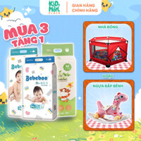(2BB+1A) COMBO 3 BỊCH Tã/bỉm quần/dán 2 BEBEBOO + 1 AMOR thấm tốt, thoáng đủ size NB/S/M/L/XL/2XL/3XL