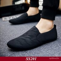 2BJU Giày Lười Vải Nam Hàn Quốc Giày lười vải phong cách