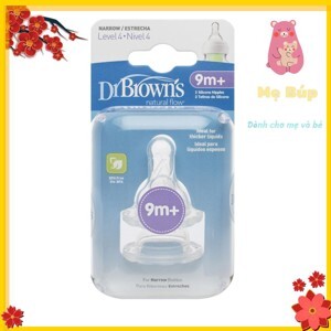Bộ 2 núm ty cổ hẹp Dr.Brown's level 4