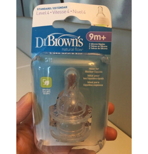 Bộ 2 núm ty cổ hẹp Dr.Brown's level 4