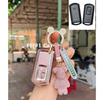 2Combo Ốp Khoá smartkey TPU Cao Cấp HONDA (2Nút Lớn) AB Vario 150 Vision 2018-2020  Lead  Cao Cấp