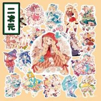 2D Nhãn Dán Nhật Ký Cô Gái Dễ Thương Mơ Mộng Phong Cách Lolita Ins Trang Trí Nhật Ký Cô Gái Anime Tươi Mát