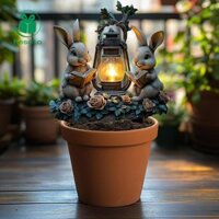 2d Phẳng Phục Sinh Thỏ Cảnh Vườn Cổ Phần Chống Đỡ Acrylic Bãi Cỏ Chống Thấm Nước Đảng Tân Gia Quà Tặng Trang Trí Sân Cây Cổ Phần