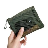 2d Túi thu ngân lưới mới Phiên bản Hàn Quốc hai lớp Ziplock Card Bag Túi tai nghe công su