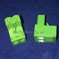 2EDG5.08-2P Connector Cầu đấu 2 chân xanh cong 5.08mm 2EDG 5.08mm 2P