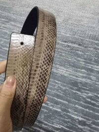 2F Thắt Lưng Da Rắn Tự Nhiên Smooth Buckle Hai Mặt Có Thể Thay Thế Belt Body True Snake Skin Non