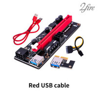 2fire  Máy tính khai thác Bảng điều hợp PCI-E 1x sang 16x với thẻ mở rộng cáp USB 3.0 Bộ mở rộng PCI-Express Phụ kiện máy tính để bàn