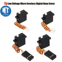 2g Điện Áp Thấp Micro Coreless Kỹ Thuật Số Nano Servo Nhựa Mini JST 1.0 / 1.25mm Kết Nối Cho RC Máy Bay Ô Tô Xe Tải Thuyền Đồ Chơi Mô Hình