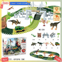 ✨[🚀2h] Đoàn xe Thám Hiểm Khủng Long 144pcs TRACK TO DINOSAUR