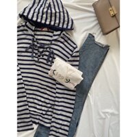 [2HAND] ÁO KHOÁC HOODIE KOREA (MÀU XÁM SỌC XANH)