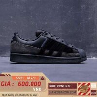 2hand giày adidas Superstar 'Black Dust Purple' FX5564 SIZE 38 2/3 pvn13663