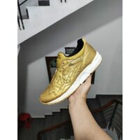 (2hand) giày asics gel lyte 5 metallic gold sz 42