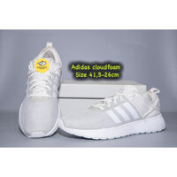 [2hand] Giày nam/nữ chạy bộ Adidas cloudfoam, Màu trắng