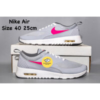 [2hand] Giày nam/nữ Nike Kids Air Max Thea (GS) Running Shoe, Màu xám