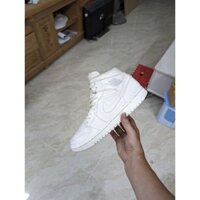 (2hand) giày Nike air Jordan 1 Mid White sz 42.5