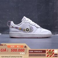 2hand giày Nike Court Borough Low 2 SE Floral Pink White CK5426-100 SIZE 36.5 pvn13572