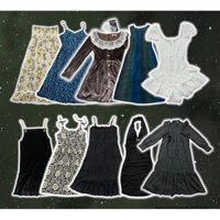 [2hand+pass] Tổng hợp đầm kiểu, đầm 2 dây ngắn dài nhiều phong cách