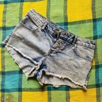 [2HAND] Quần jean ngắn cài nút hiệu TOPSHOP