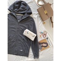 [2HAND] [SIÊU MỚI] ÁO KHOÁC DÂY KÉO NỈ DA CÁ KOREA (MÀU XÁM)