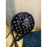 [2HAND] Túi cầm tay tròn đính đinh tán REBECCA MINKOFF