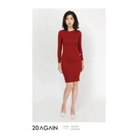 [2hand] Váy len 20again đỏ đô tôn dáng
