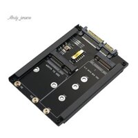 2in1 MSATA + B Key / B + M Key M.2 SSD sang 2.5 Thẻ chuyển đổi SATA có ổ cắm bao vây cho M2 NGFF SATA3 2230 2242 2260 2280 Dễ dàng cài đặt
