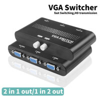 2in1 ra VGA Splitter Switch Bộ chuyển đổi Video HD Màn hình Video cho máy chiếu Màn hình PC TV Laptop