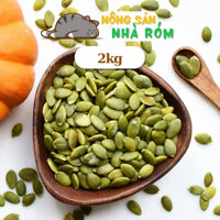 2Kg nhân hạt bí xanh sống hút chân không làm sữa hạt, salad, làm bánh