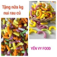 2kg núi tặng nữa kg nui rau củ (q1kg xoắn và 1kg ống dài) (tặng nữa kg nui rau củ)