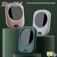 2ksr525 Đế lót ly sưởi ấm, Bình giữ nhiệt thông minh 3 cấp độ Máy hâm nóng cà phê, USB 55°C Coaster Ấm Nhà