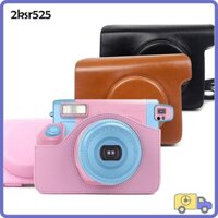 2ksr525 Túi Bảo Quản Da PU Chải Bảo Vệ Cho Fujifilm Instax Wide 300