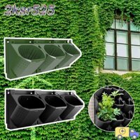 2ksr525 Túi Chậu Trồng, Tường Cây Vườn Chậu Hoa Nhựa, Túi Trồng Cây Treo Tường