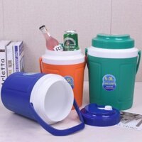 2l 5L 10L Thùng Đá Nhựa Có Nắp Kín Tròn Di Động Xô Cách Nhiệt Ô Tô Hộp Cách Nhiệt Tủ Lạnh Ngoài Trời