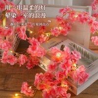 2m 20LED Hoa Anh Đào Dây Đồng Đèn Mô Phỏng Hoa Anh Đào Mây Dây Đèn Trang Trí Phòng Đèn Lồng Ngày Lễ Trang Trí Sân Vườn Ánh Sáng