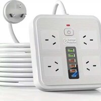2m AU Standard Extension Cord - Reliable Power Strip for Home & Office Use
