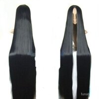 2m Đen Giữa Chia Tóc Giả 1.5m 150CM Dài Thẳng Tóc 2m 200cm Sadako Cấm COS Tóc Giả