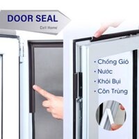 2M Ron cao su dán cửa nhôm gỗ, gioăng cao su chữ S ngăn bụi, cách âm, giữ nhiệt phòng máy lạnh