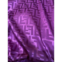 2m x 1m5 vải lụa gấm KhangThinhGia màu tím sang mềm co giản may áo dài bộ váy khổ 1m5