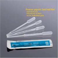 2ml/3ml/5ml Pipet pasteur nhựa chia vạch, 1cái/gói-sterile,Ống hút nhỏ giọt,Biosharp.