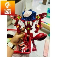 [2nd] Đồ chơi Robot New Hello Carbot Deformed Car Robot Dinosaur Korean