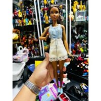 [2nd] Mô hình búp bê Barbie Mattel Fashionista Doll Black
